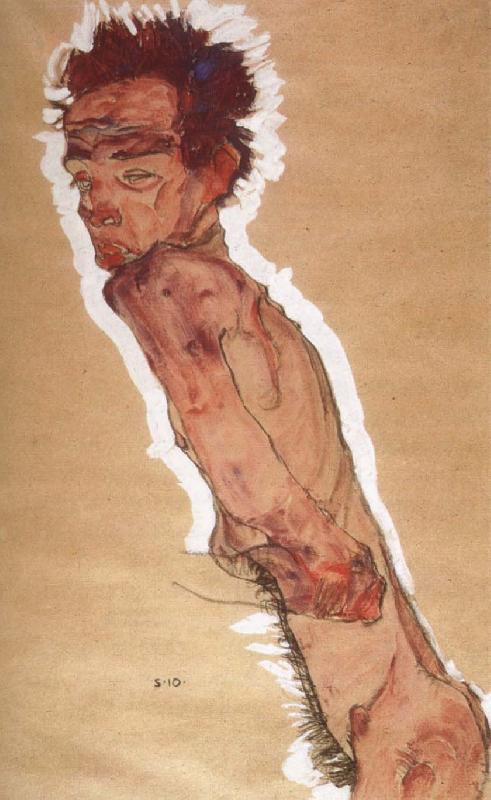 Egon Schiele Naked Self-portrait France oil painting art